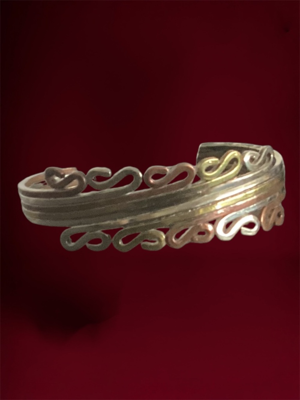 Vintage Mixed Metals Cuff Bracelet